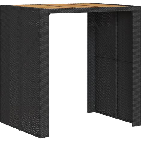 Maison Exclusive - Tavolo Bar da Giardino Piano in Acacia 105x80x110 cm Polyrattan