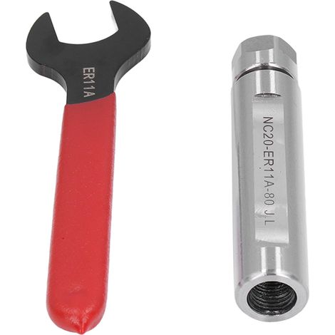 Mandrin allongé à queue droite en acier à haute teneur en carbone ER11, porte-outil pour tour, accessoire (1/5)