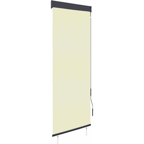 Außenrollo 60 x 250 cm Cremeweiß