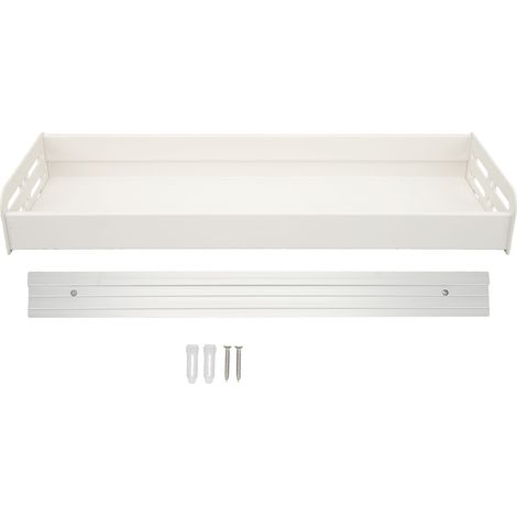40cm Wall Mount Seasoning Organizer Detachable Shower Shelves Multifunctional Shower Storage Rack for Bathroom Kitchen Bedroom White