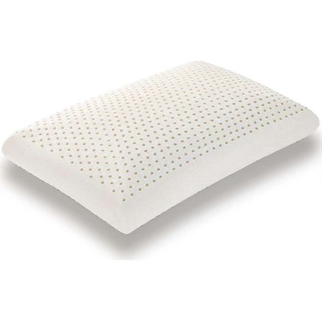 Oreiller Alg 100 % latex Talalay, oreiller extra doux pour dormir (taille queen), oreiller adapté aux personnes dormant sur le dos, le côté ou le ventre, aide à soulager les douleurs aux épaules (1/5)