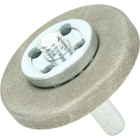 Meule, 5,6 Cm de Diamètre Meule Diamant en Acier Inoxydable Pierre à Aiguiser pour Outil de Rabotage Perceuse Ciseaux (360 mailles) (1/5)
