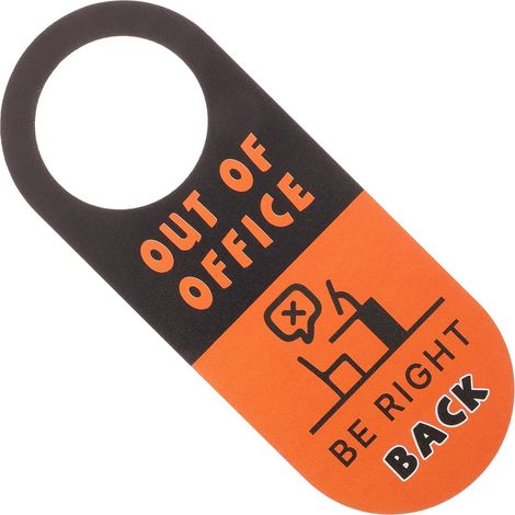Panneau de Porte en Pvc pour Bureaux Plaque de Porte Message Clair Double Face Adapté à Différents Environnements de Bureau (1/5)