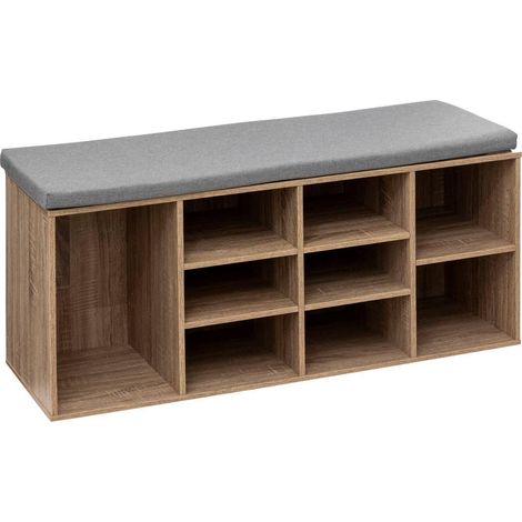 Panca contenitore 5five grigio 105x34x49 cm pannello truciolare (1/2)