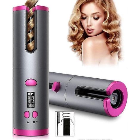 Fer à friser automatique sans fil rechargeable par USB, fer à friser professionnel (1/5)