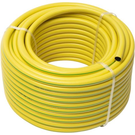 Werka Pro – Tuyau d'arrosage renforcé 50 m – Ø15 mm anti-vrille – PVC sans phtalate – Pression 24 bars – Poids 150 g/m - PRO 150 G