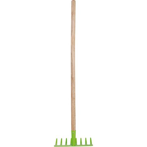 Râteau pour enfant - L 8,2 x l 20,8 x H 80,5 cm - Vert - Livraison gratuite (1/3)