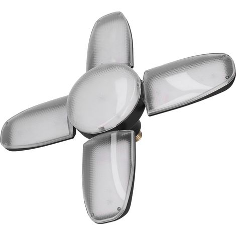 Luminaire LED pour Garage 120W 13600 LM Ultra Lumineux Économie d'Énergie avec 4 Panneaux Réglables 85‑265V