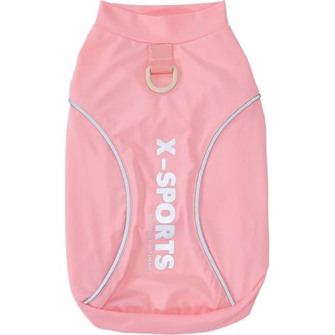 T-shirt Imperméable pour Chien Vêtement d'été Anti-UV de Protection Solaire pour Petit Chien Chiot Chat Veste de Voyage Légère Respirante Séchage Rapide avec Boucle de Laisse Rose (1/5)