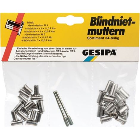 GESIPA 1433675 RIVET AVEUGLE 34 PARTIES (1/2)