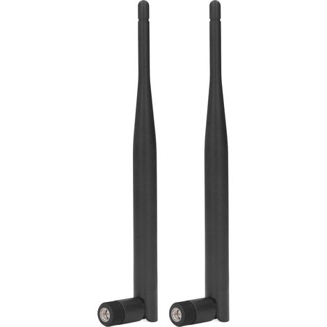 2 antennes réseau 5dBi double bande 2.4G/5.8G SMA mâle pliantes pour routeurs et distributeurs automatiques (1/5)