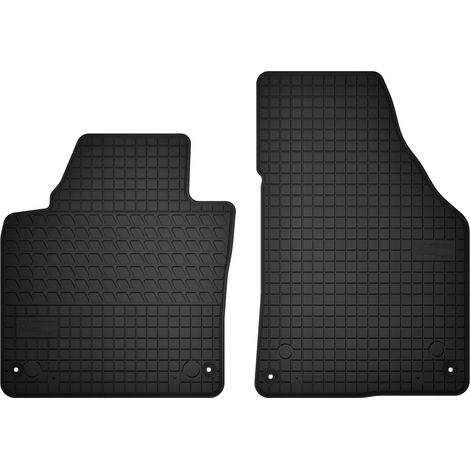 Alfombrillas delanteras de goma para: Volkswagen Caddy 2K monovolumen (de 2003 a 2020)