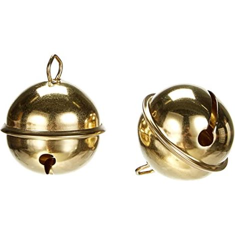 Rayher Deco-Campanelli di Metallo (Tondi), Oro, Busta 2 Pz, 2503506 (1/3)