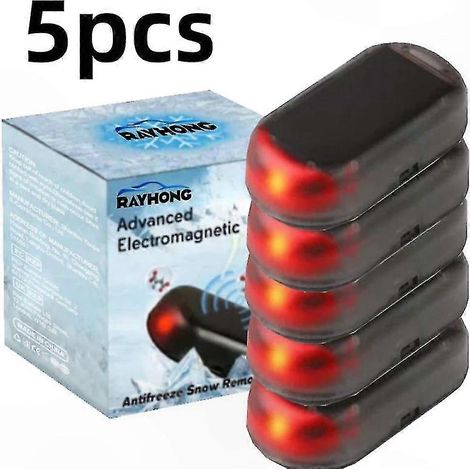 Spray antigel pour vitres et instruments de voiture (5 unités), dégivreur et déneigeur d'hiver, dispositif anti-interférences électromagnétiques