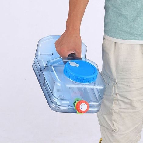 Réservoir d'eau 10L avec robinet, jerricane d'eau portable pour camping avec poignée, cuve à eau pratique. (1/5)