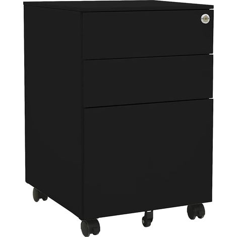 Armario archivador acero negro 39x45x60 cm vidaXL (1/5)