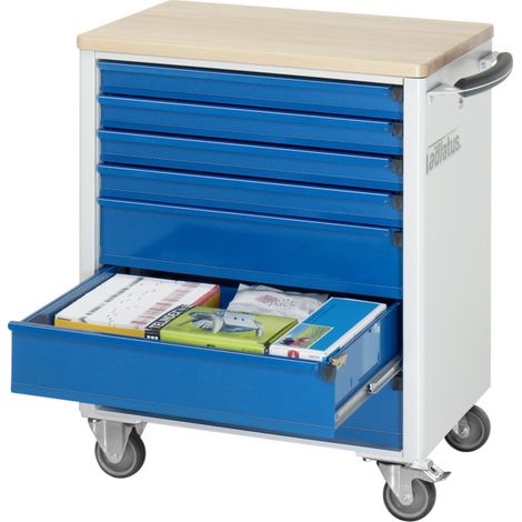 Chariot à outils Rau avec 7 tiroirs hêtre LxPxH 700x500x860mm (1/5)