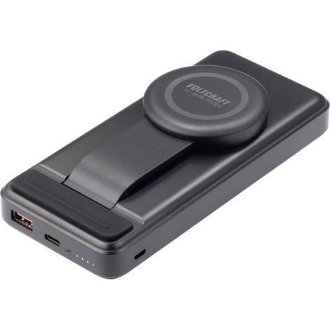 VOLTCRAFT VC-WPB-20000 Wireless Powerbank 20000 mAh Qi Wireless Charging, USB PD Li-Ion  Schwarz Sta
