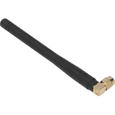 Packung mit 5 robusten, rechtwinkligen, omnidirektionalen 2,4-GHz-WLAN-Antennen mit SMA-Stecker für den Außenbereich, Klebemontage (1/5)