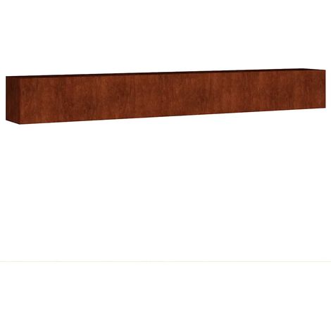 Maison Exclusive - Fioriera Rialzata da Giardino 360x40x40 cm in Acciaio Corten (1/5)