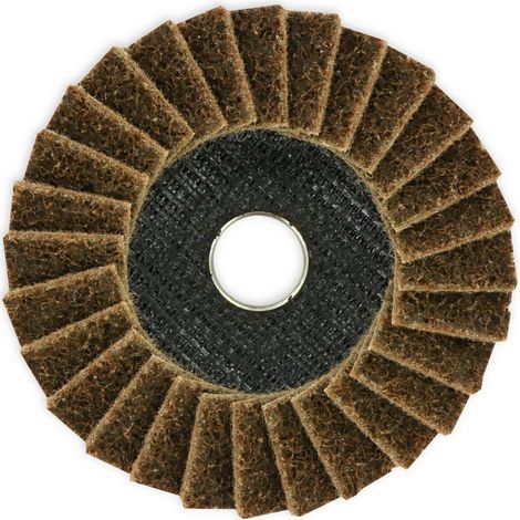 Tivoly • Disque LAMELLES NON TISSE (Cartonnette brochable) / Dim Ø125 / Grain gros (1/3)