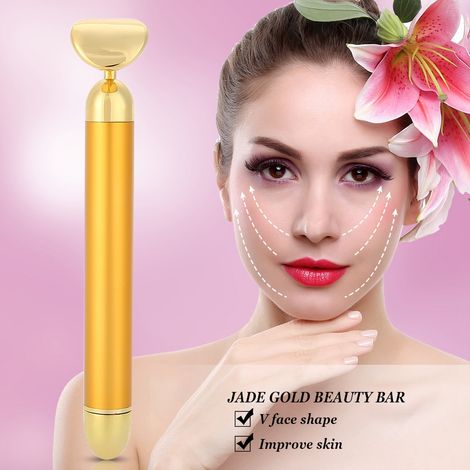 Bâton de massage facial 3D électrique anti-rides, micro-courant liftant pour yeux et visage, appareil de soin esthétique (1/5)