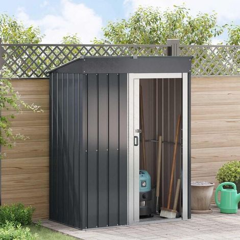 Abri de Jardin 137x81x180cm Anthracite - Remise Stockage Extérieur-x (1/5)