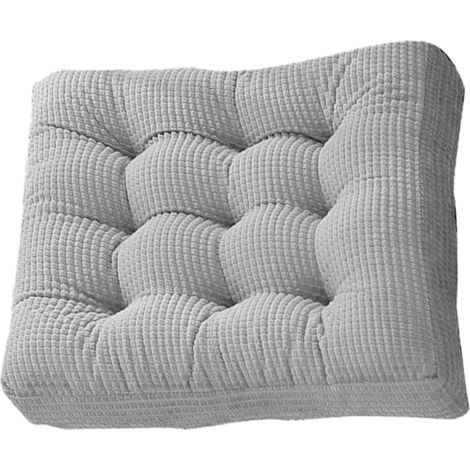Cojín grueso capitoné, cojín cuadrado de pana maciza, cojín para silla, almohada suave para asiento (1/5)