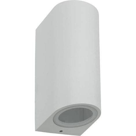 Applique a parete doppia emissione luminosa per esterno balcone terrazzo ip65 lampada UP & DOWN rotonda portalampada per faretti gu10 (1/5)