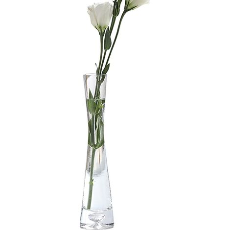 Vase En Verre Soufflé À La Main - Forme De Bouton - Pour Tige Unique - Décoration Intérieure Bureau Maison - Lot De 1 (1/5)