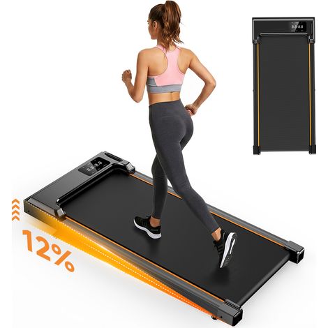 Tapis de Course Électrique Formill avec Inclinaison Manuelle 12 %, Walking Pad 2,5 HP, Vitesse 1–6 km/h, 6 Niveaux de Vibration, Capacité 120 kg, Amorti Multicouche (1/5)
