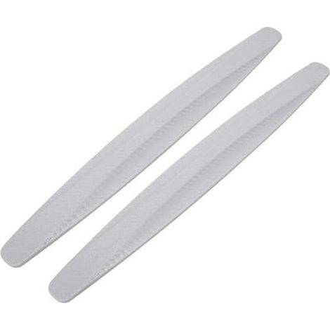 Autocollant De Pare-chocs De Voiture De Bande Anti-Collision En Caoutchouc Universel De 4 Paquets - Blanc (1/4)