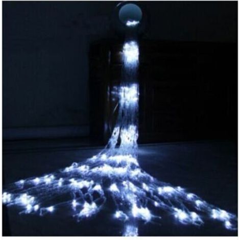 Outdoor light garland 3 × 2m 240 cold white LEDs Waterproof IP44 8 lighting modes For interior and exterior decorations - 240leds (1/4)