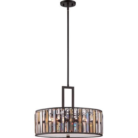 Elstead Gemma - Suspension à 3 ampoules au fini bronze vintage, E27 (1/4)