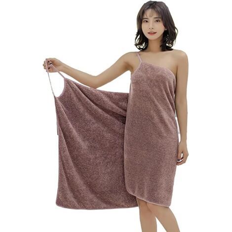 Serviette Robe à Bretelles Serviette de Bain en Microfibre Séchage Rapide Peignoir de Bain Femme Robe de Bain Robe de Chambre Drap de Bain Serviettes de Douche Plage Natation Surf Spa (1/5)