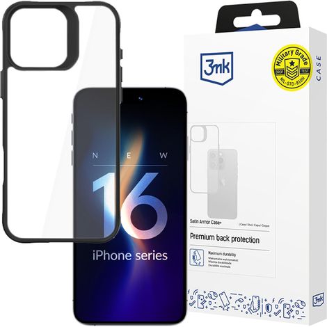 Funda protectora 3mk Satin Armor Case+ para Apple iPhone 16 Pro Max