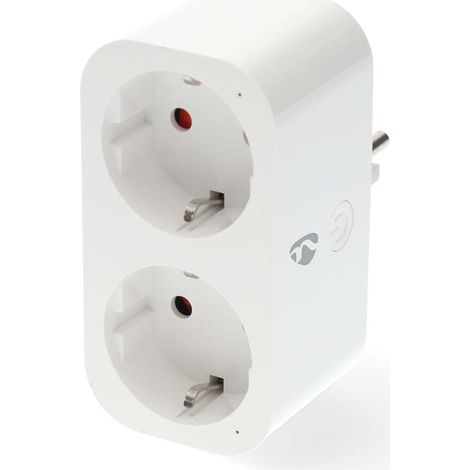 Enchufe inteligente smartlife wi fi ip21 medidor de potencia 3680 w type f cee 77 0 - 55 c android ios blanco 1 uds