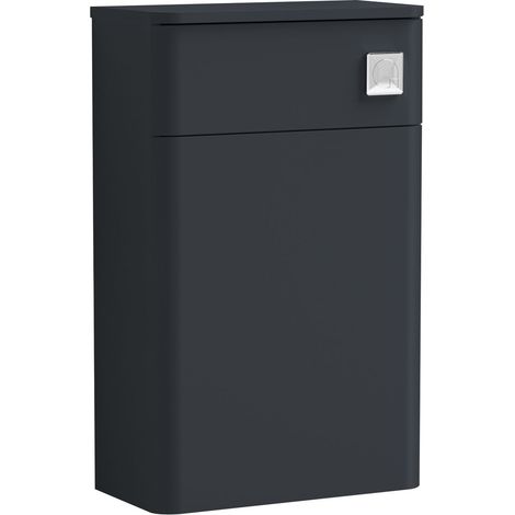 Balterley Flashbrook Contemporary Bathroom Floor Standing Concealed Cistern WC Unit, Dark Grey, 502 mm