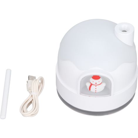 Tragbarer 350-ml-Luftbefeuchter in Form eines kleinen Schneemann-Iglus, wiederaufladbar über USB, ideal für Auto, Büro oder Schlafzimmer. (1/5)