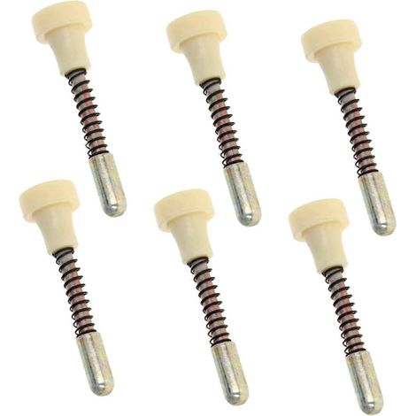 Set mit 6 federbelasteten Riegeln, Mini-Türriegel aus Edelstahl für Kinderbetten und Kaninchenkäfige (1/5)