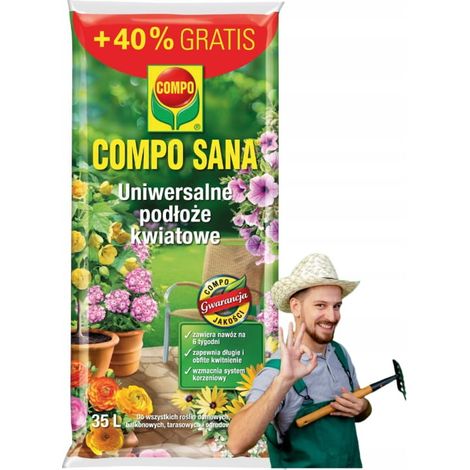Substrat universel pour fleurs 35 l Pour plantes d'intérieur et de balcon