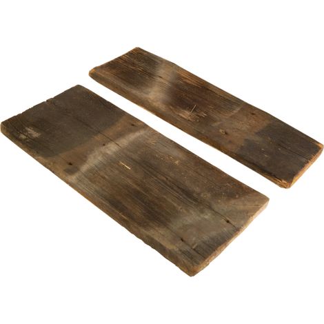 2er Set Holzplanken 100 Jahre alt 50 x 18-22cm (1/5)