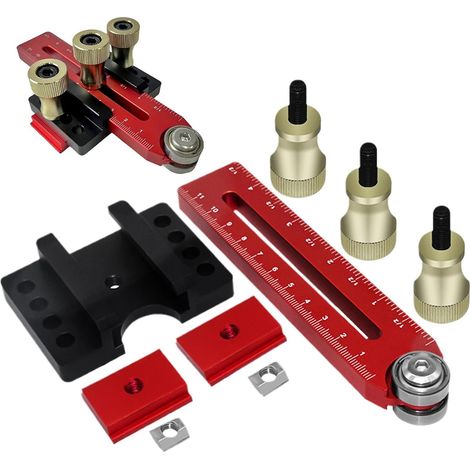 Woodworking Thin Rip Jig, Cutting Tool Jig, 5.51x2.76x1.89inch, Woodworking Aid, Precision and Accuracy, Versatile Clamping System for Table Saws, Routers and Milling Machines (1/5)