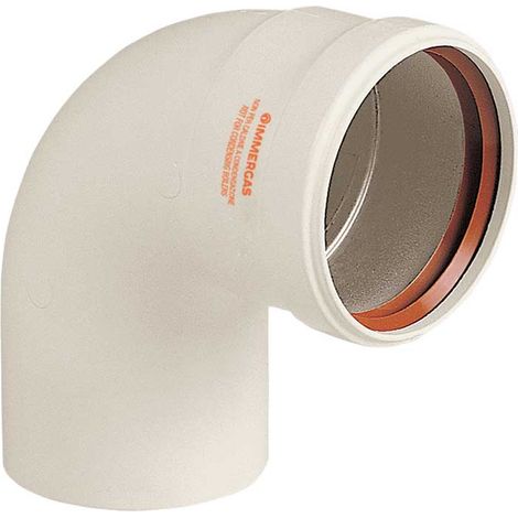 Immergas Kit gomito 80 ad innesto a 90° “Serie Blu”  3.010955 (1/2)