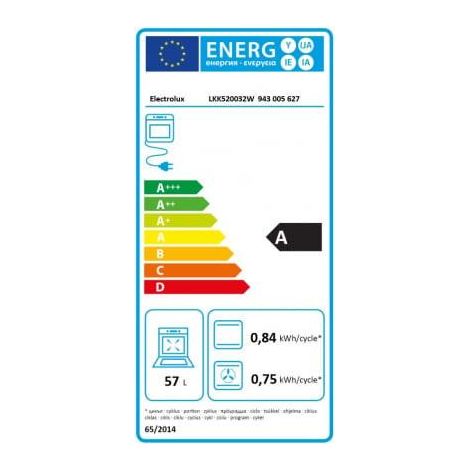 Electrolux LKK520032W cocina negra 57L horno eléctrico (1/2)
