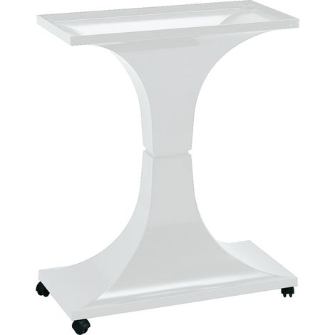 Ferplast F72 Support en plastique à roulettes pour cages à oiseaux Canto, Palladio 5, Piano 5.. Variante F 72 - Misure: 64 x 31 x h 77 cm - Blanc (1/2)
