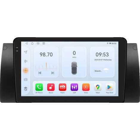 Sistema multimedia con pantalla táctil, compatible con BMW Serie 5 E39 1996-2003, QS4 con AHDC2 AI. (1/2)