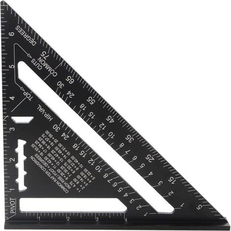 Equerre Menuisier MULTI FONCTIONS 180 mm Metal Aluminium Regle Équerre Trusquin Guide Raporteur Angle 45 90 Degres/Outillage Charpentier/Outil Traçage Guidage Menuiserie Bois (1/5)
