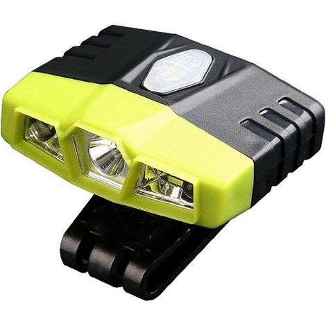Linterna frontal con función de inducción, potente linterna LED recargable superbrillante, resistente al agua, ideal para correr, acampar, hacer senderismo, cazar y pescar. Color azul. (1/3)