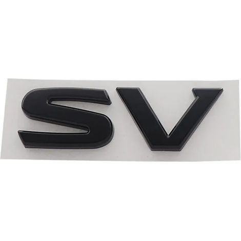 (ABS noir) - Lettres SV S V 3D Premium, compatibles avec les SUV et 4x4 japonais (Royaume-Uni, Japon). Autocollant emblème/badge pour capot, aile, coffre, feu arrière, moteur, capot, aile, coffre et h (1/4)